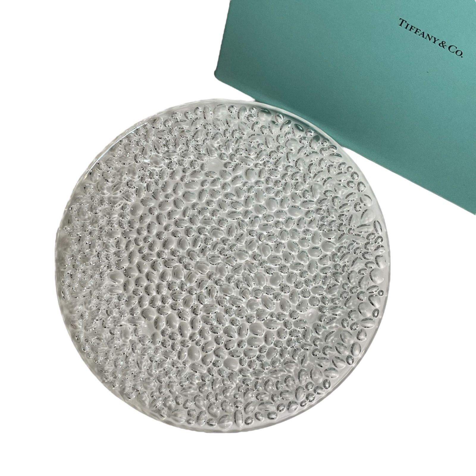 ティファニー カデンツ コブルストーン プラター クリスタル お皿 プレート