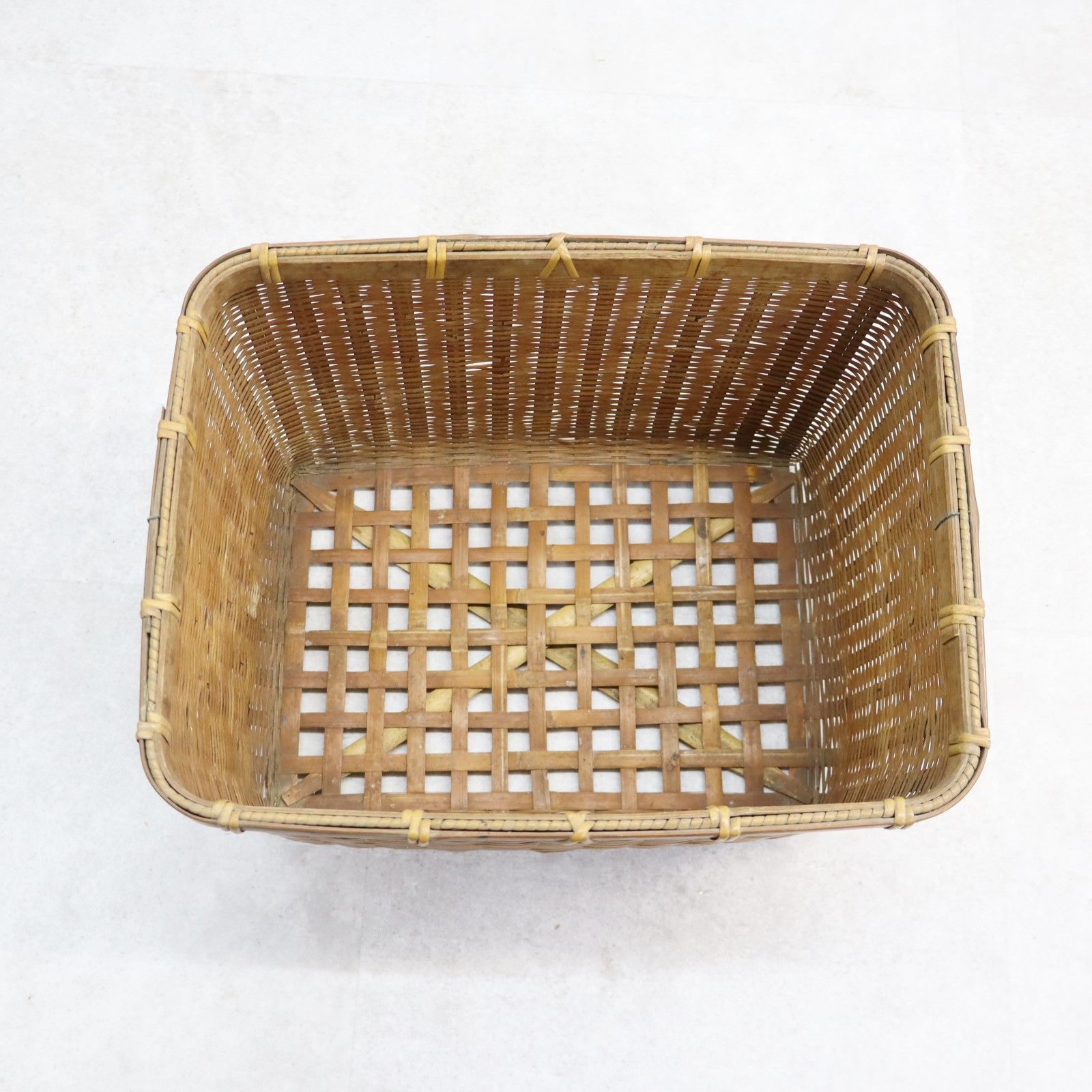 △ 現状販売｜アンティーク 魚籠 5段 蓋付き｜ ｜レトロ アンティーク