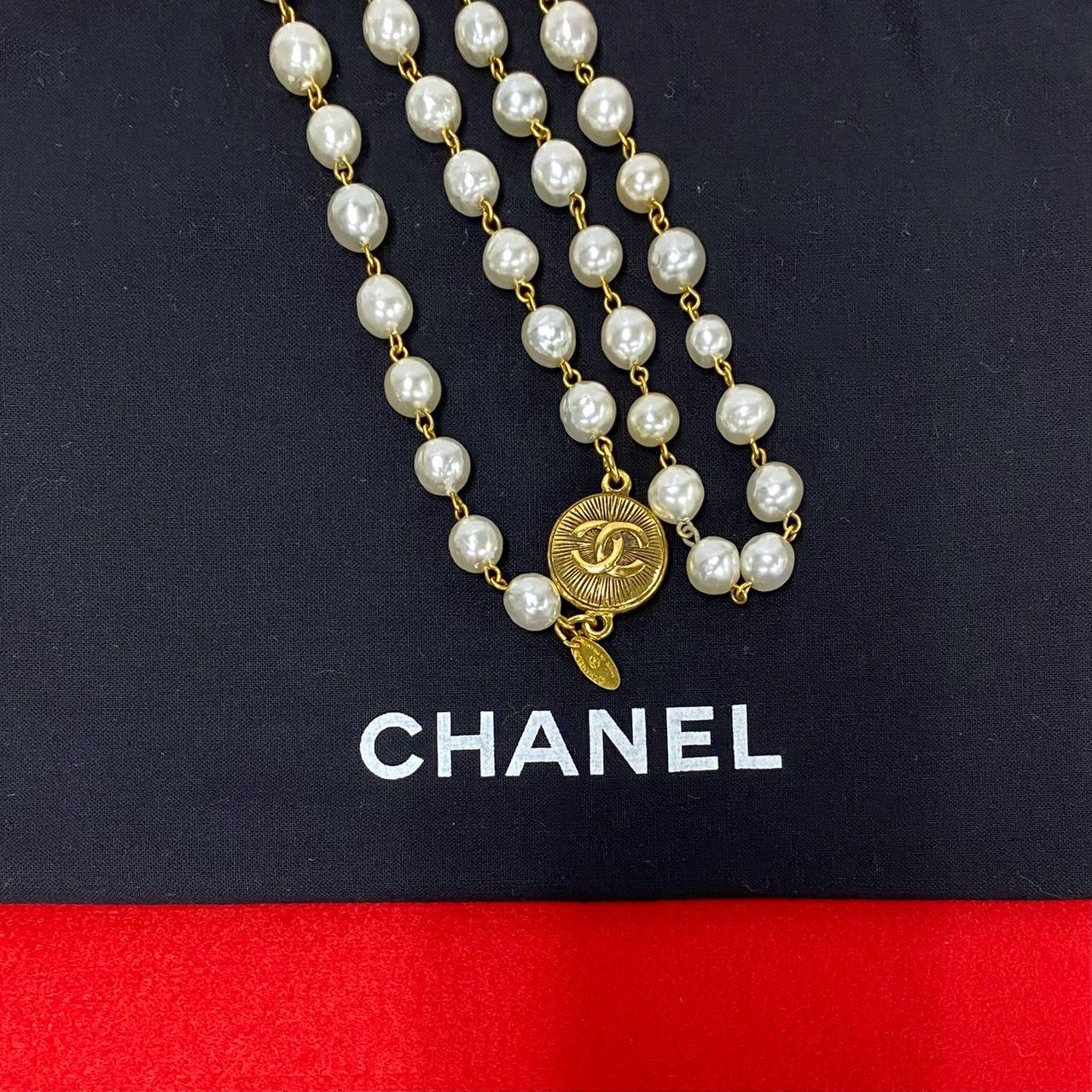 楽天市場】シャネル グリポア ネックレスの通販 極 美品 95P シャネル