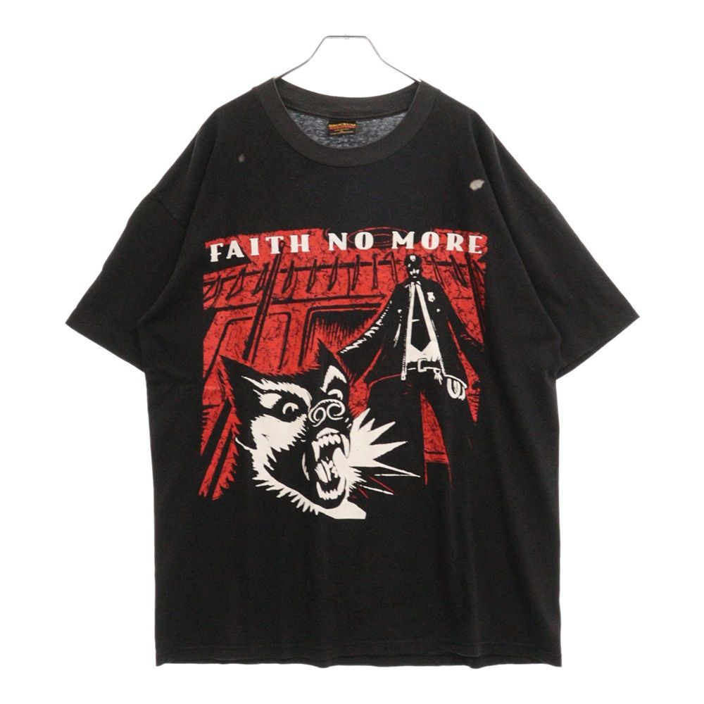 VINTAGE (ヴィンテージ) 90s FAITH NO MORE フェイスノーモア 両面プリント Tシャツ 半袖カットソー ブラック