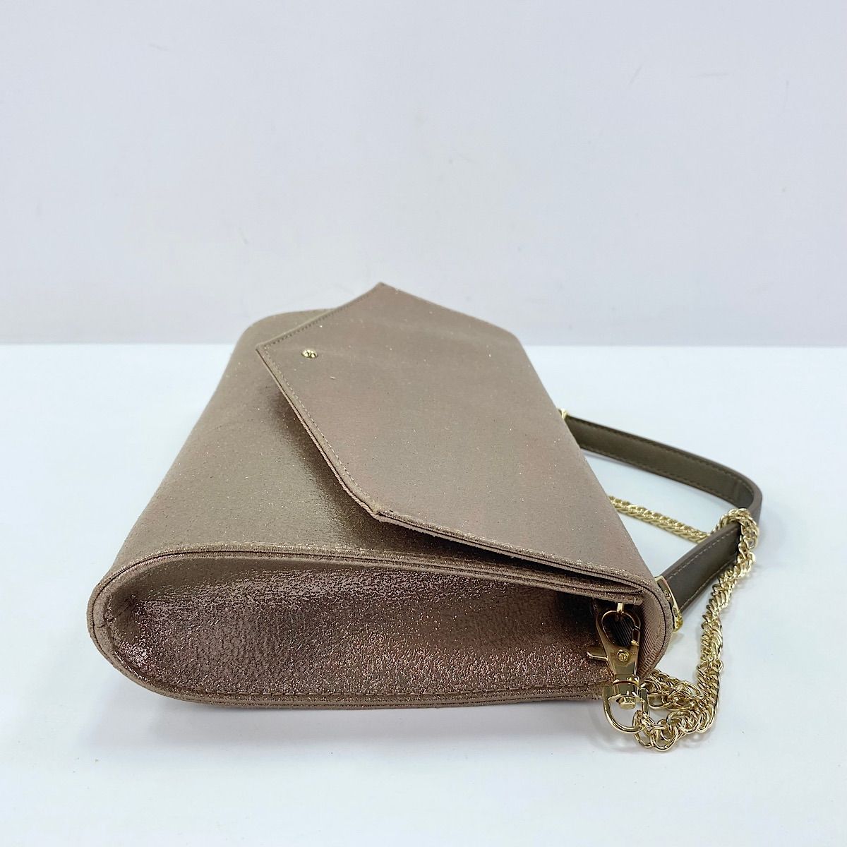 ラグナムーン　LADYシャインクラッチBAG ゴールド LAGUNAMOON LADYシャインクラッチBAG（ゴールド） -ファッション
