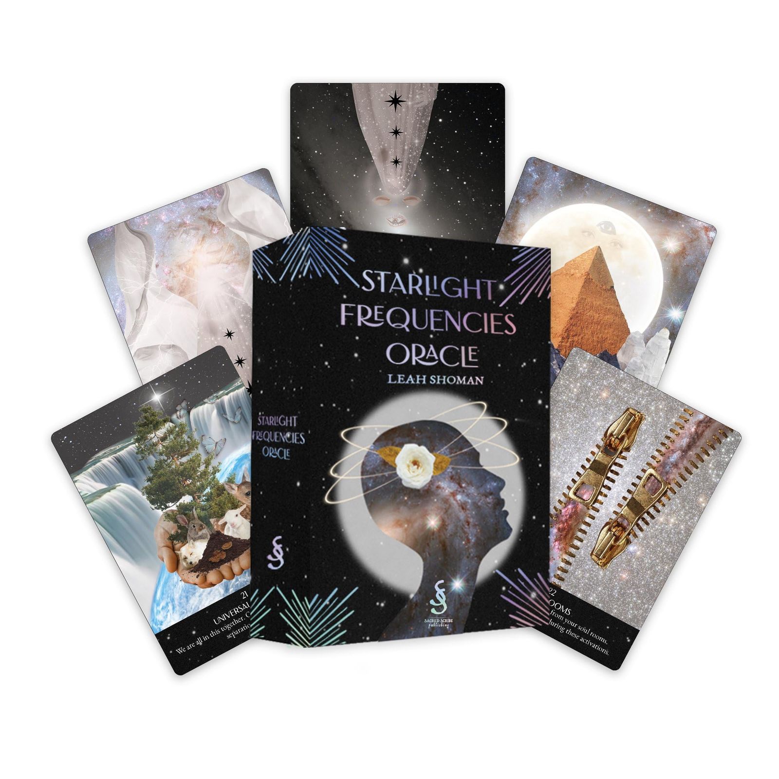 Starlight Frequencies Oracle: The Knowledge You Seek Is Seeking You (44 Full-Color Cards and 60-Page Guidebook) 
