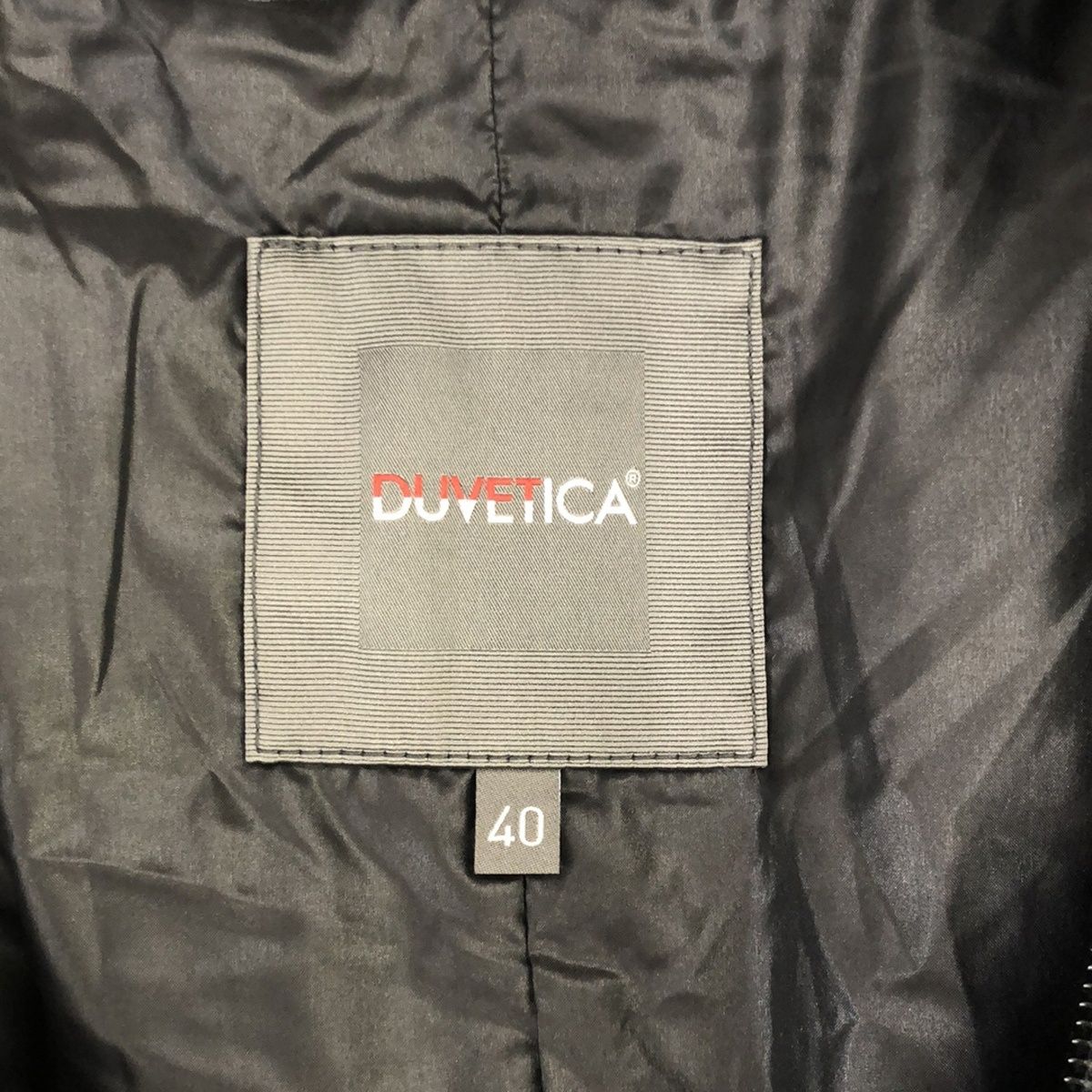 DUVETICA - DUVETICA デュベティカ 15AW CAITLIN フォックスファーダウンコート 1165-FGM ブラック 40 DUVETICA デュベティカ 15AW CAITLIN フォックスファーダウン