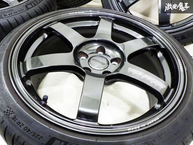 美品 RAYS レイズ VOLK RACING ボルクレーシング TE37 SAGA 18インチ  