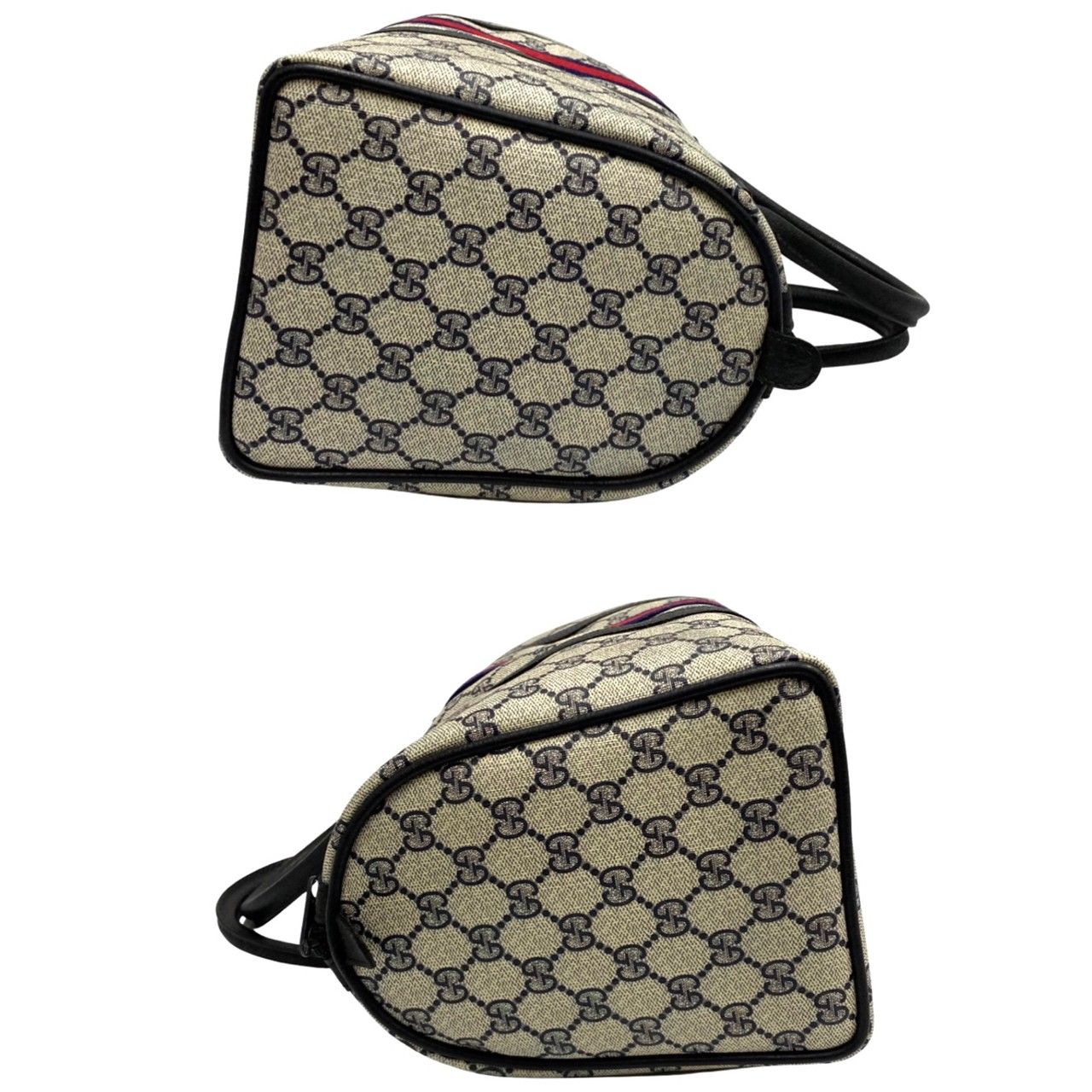 極 美品 保存袋付き GUCCI オールドグッチ GG ロゴ 金具 シェリー