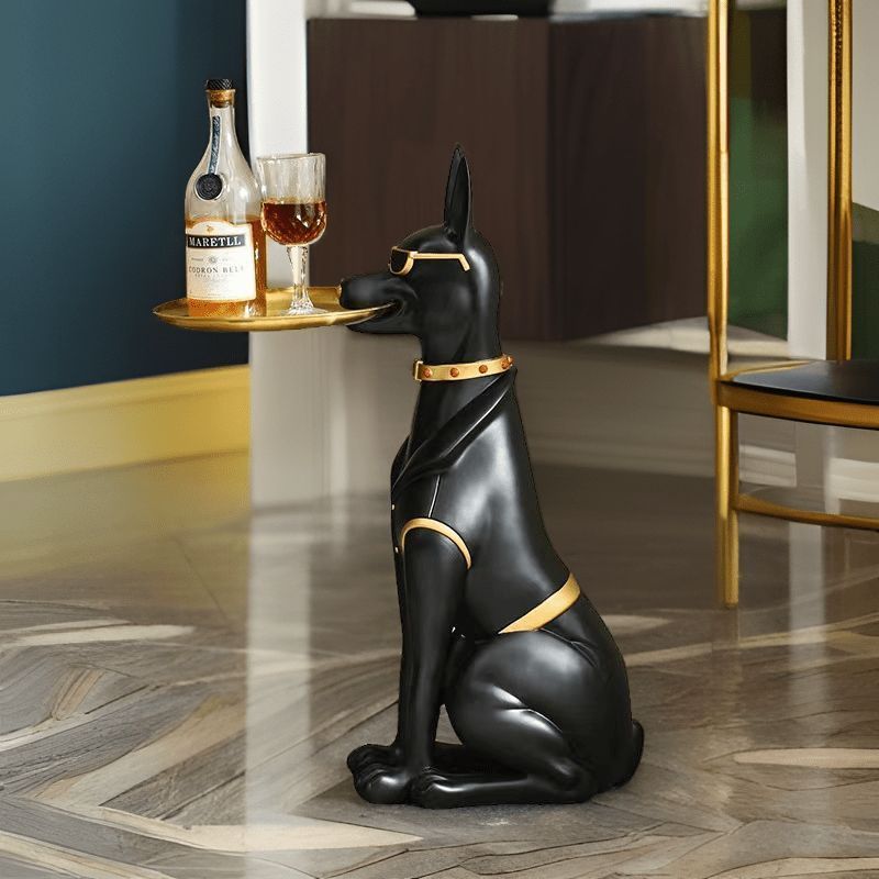 ドーベルマン(犬)置き物 インテリア ドーベルマン 置物 犬 インテリア オブジェ 陶器 doberman-106