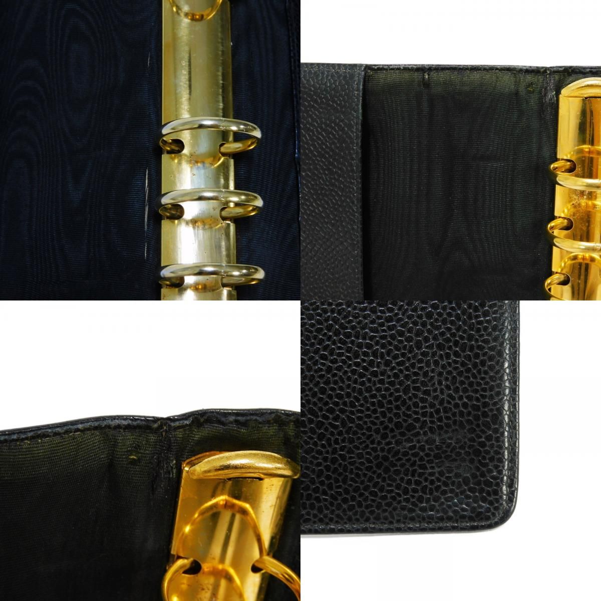 CHANEL シャネル ココマーク アジェンダ MM カーフ 6穴式 スナップ  