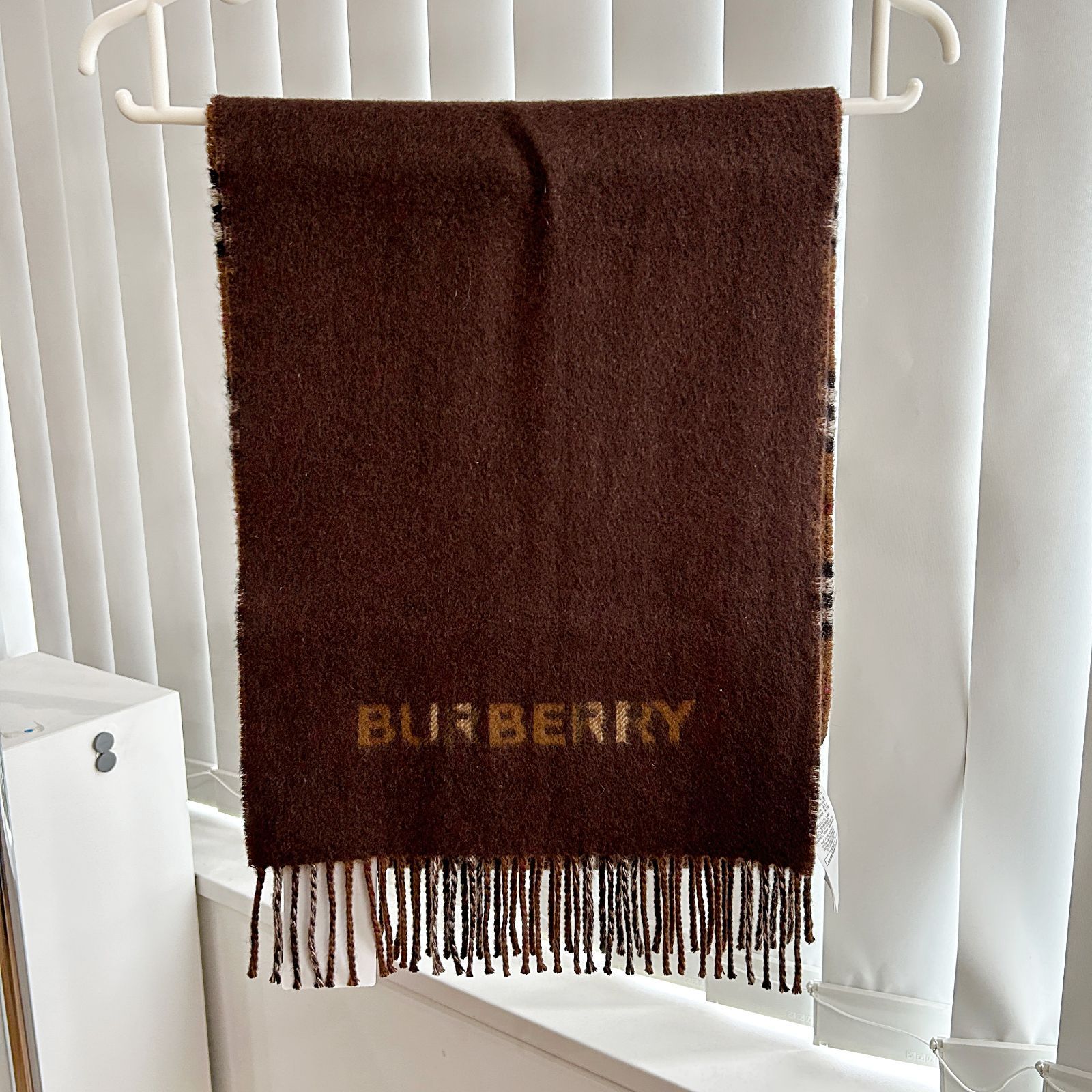 BURBERRY】カシミヤ100% マフラー スコットランド製 バーバリー