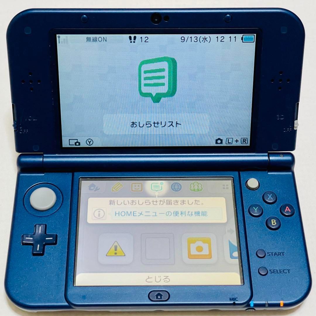 中古 new NINTENDO 3DS LL RED-001 メタリックブルー - サガミテラス