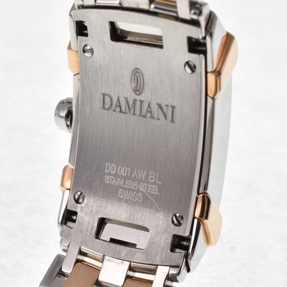 ダミアーニ Damiani DD001AW エゴ 10P ダイヤモンド SS/K18PG クォーツ 