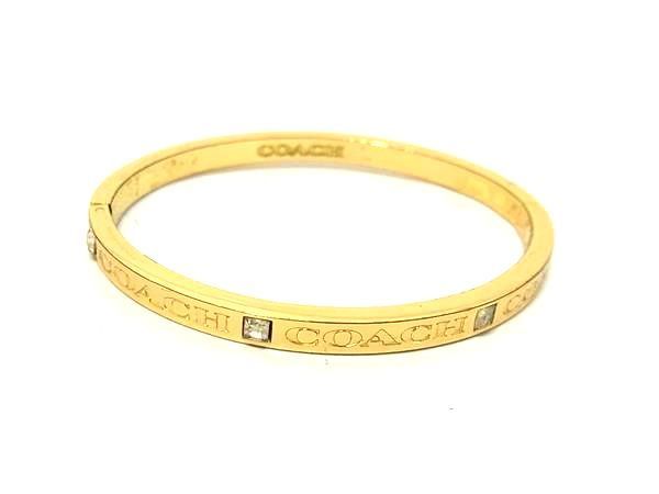 COACH コーチ ロゴ バングル ブレスレット アクセサリー レディース