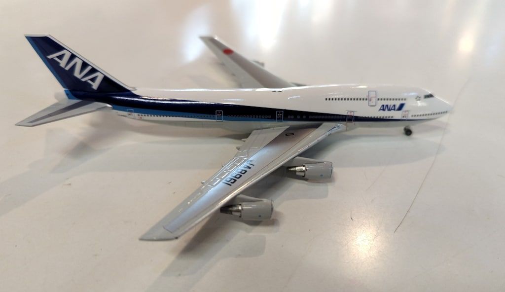 全日空商事　B747　ラストフライト126便　那覇‐羽田　１/400 ANA 1/400 ボーイング747 ラストフライト 沖縄(那覇)-羽田126便