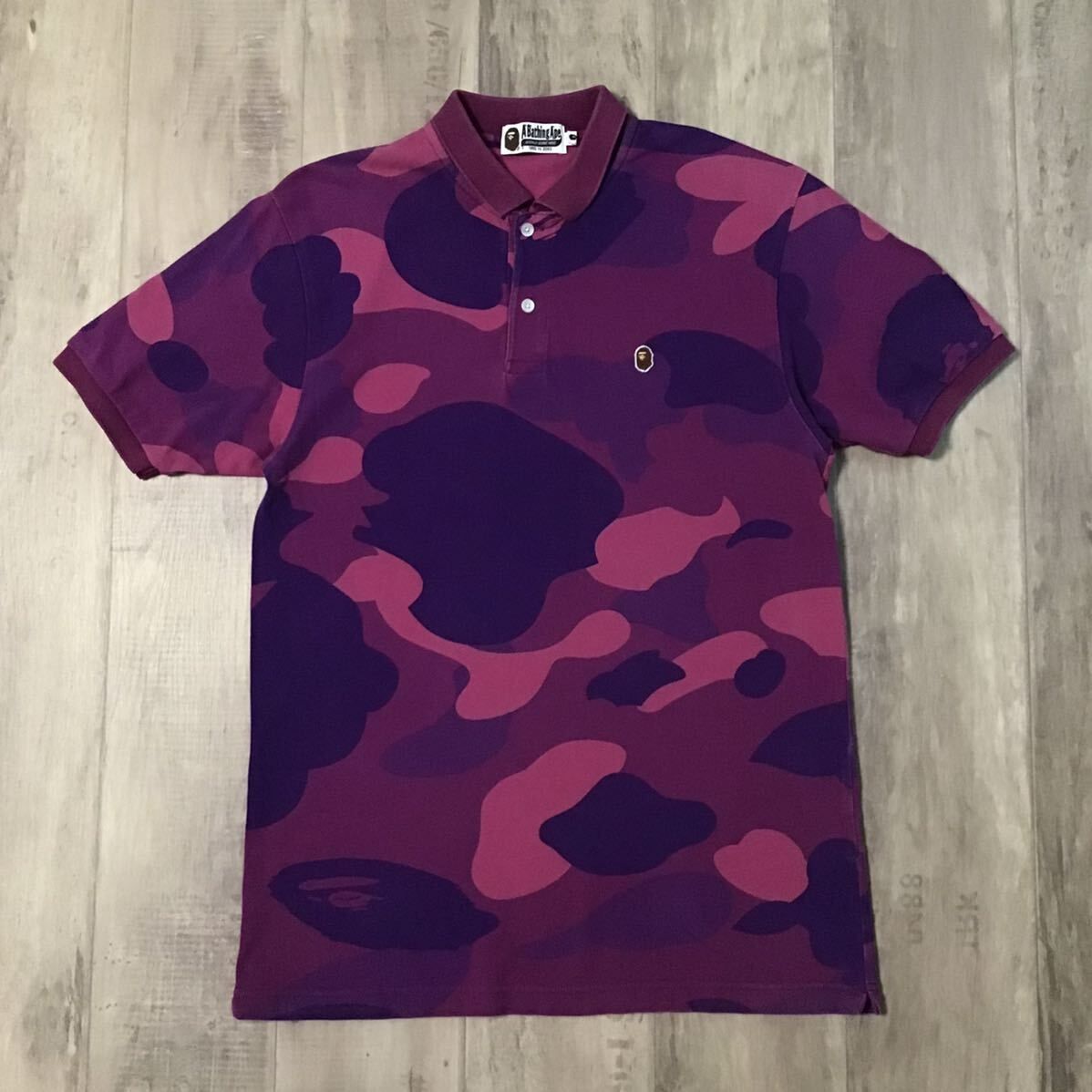 A Bathing Ape カモフラージュ ポロシャツ サイズL
