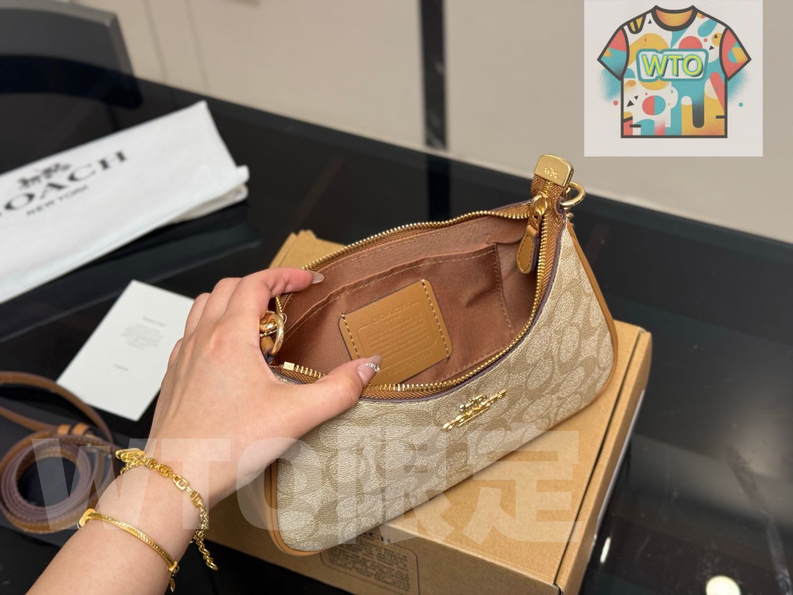 今日特価】Coach Teri Underarm Bag - コーチ テリ アンダー