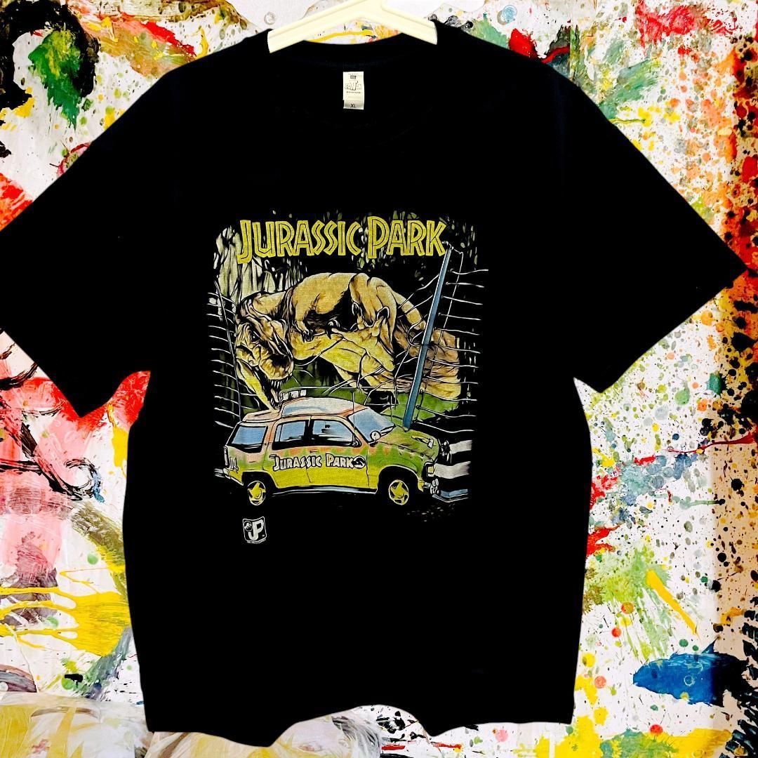 Jurassic Park Retro Reprint T Shirt Short Sleeve Mens Brand New Individuality Brand New Unused Retro Personality Wacky Emo Band T Cut & Sewn Aggressive Avant-Garde Vintage Reprint Vintage Clothing Favorite Cotton Male Clothing Tops Stylish High Design Male