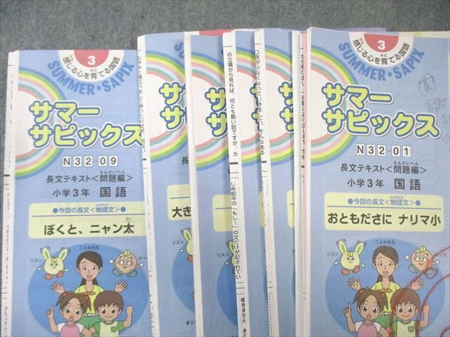 SAPIX サピックス 小3 国語 チャレンジ/デイリー/サマーサピックス 2021年度版 通年セット 計42冊 115L2D SAPIX 小3 サピックス デイリー/サマー/チャレンジ 国語 通年