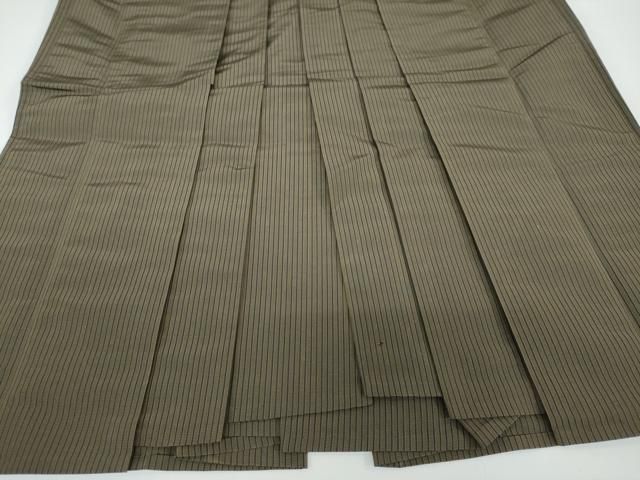 平和屋着物●男性 馬乗り袴 縞 正絹 DAAW5350ud