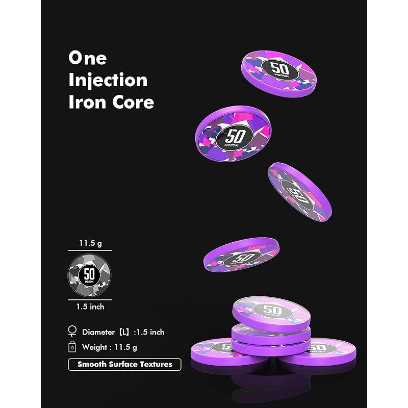 HEITOK ポーカーチップ ポーカーセット 500枚 数字入り 11.5g カジノ