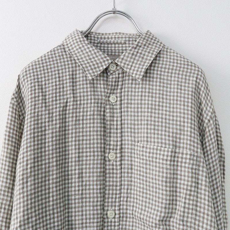 メンズ マーガレットハウエル MARGARET HOWELL リネン ギンガム