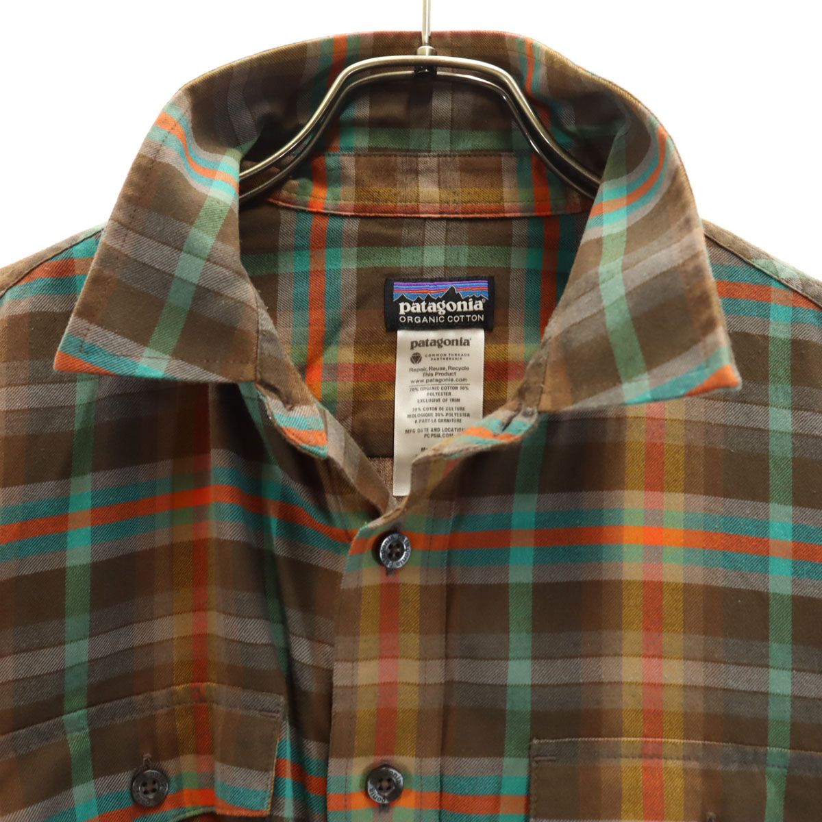 patagonia パタゴニア チェック柄 長袖 バックショット シャツ S