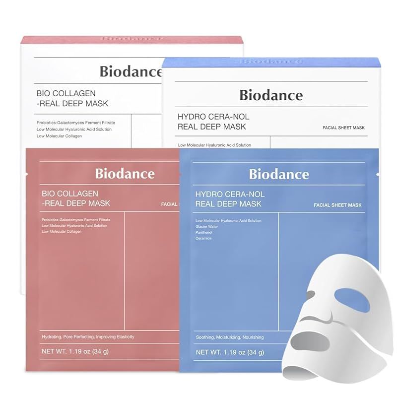 Biodance バイオダンス コラーゲン セラノールマスクパック 8枚 | 保湿 鎮静| 肌バリア強化| スリーピングパック|韓国コスメ|ハイドロゲルマスク|シートマスク 0