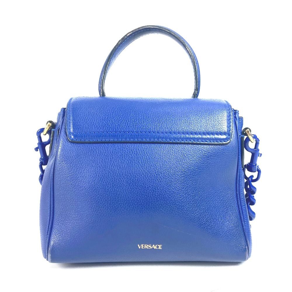 VERSACE ヴェルサーチ ハンドバッグ メデューサ ロゴ レザー