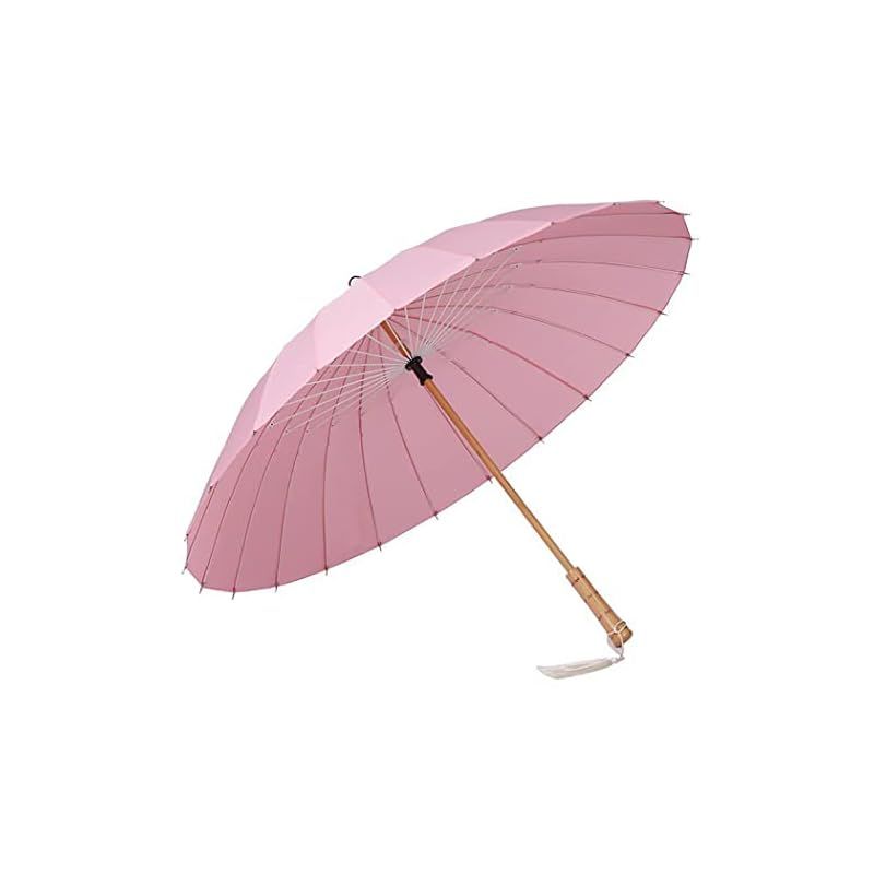 在庫限り】Lanx. 和傘 和風 桃色 ピンク 軽い 24本骨 晴れ 雨