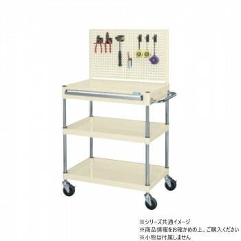 サカエ CSパールワゴン引出し 上部パンチングパネル付 アイボリー CSP-6082AJPNUI