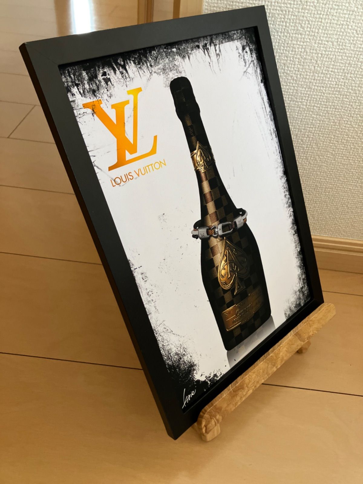 LOUIS VUITTON type☆A4額装済オマージュアートインテリア