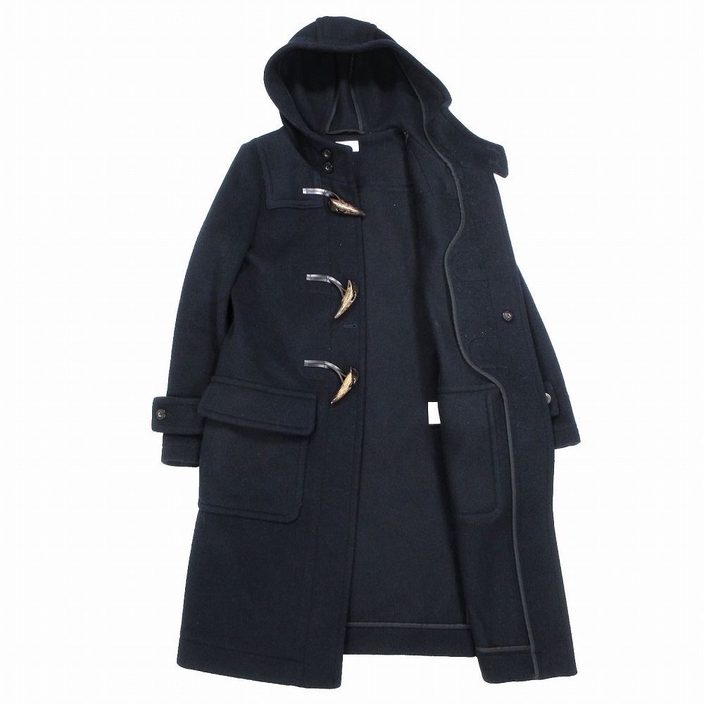 ハイク HYKE ダッフルコート ロングコート ネイビー 紺 日本製 S