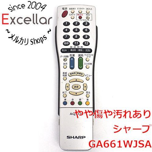 bn:9] SHARP製 テレビリモコン GA661WJSA - 家電・PCパーツの