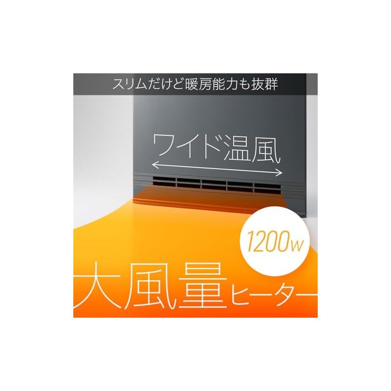 スリーアップ パネルセラミックヒーター 節電/室温センサー付 大風量