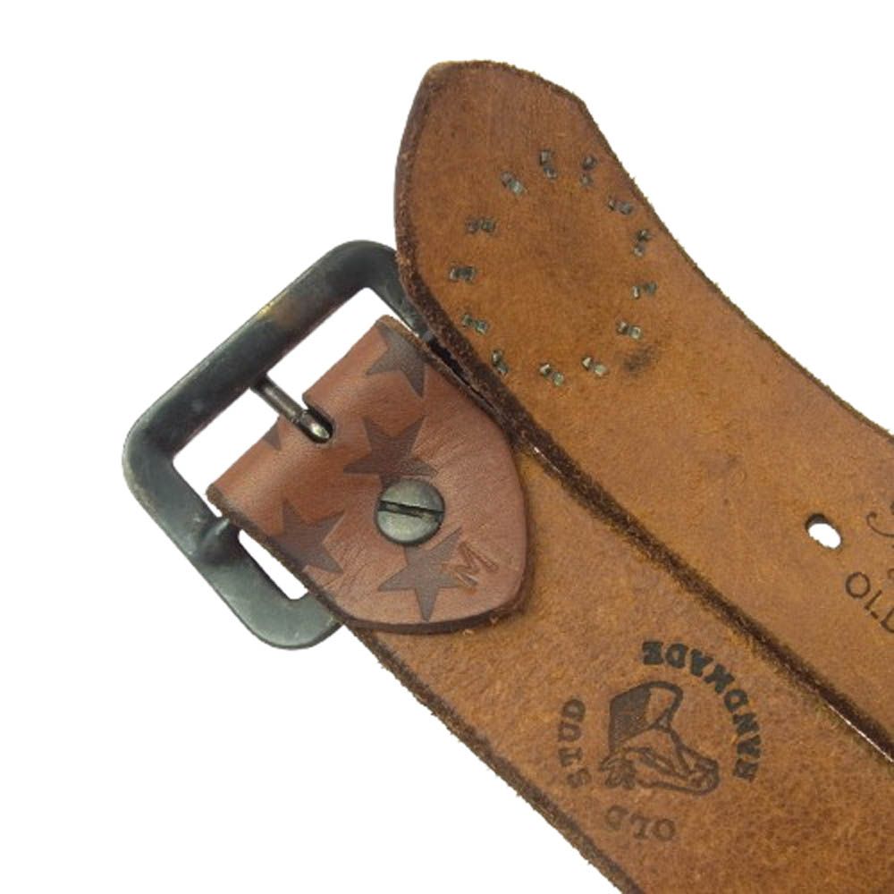 ヒステリックグラマー ✕ オールドスタッズ スタッズレザーベルト M