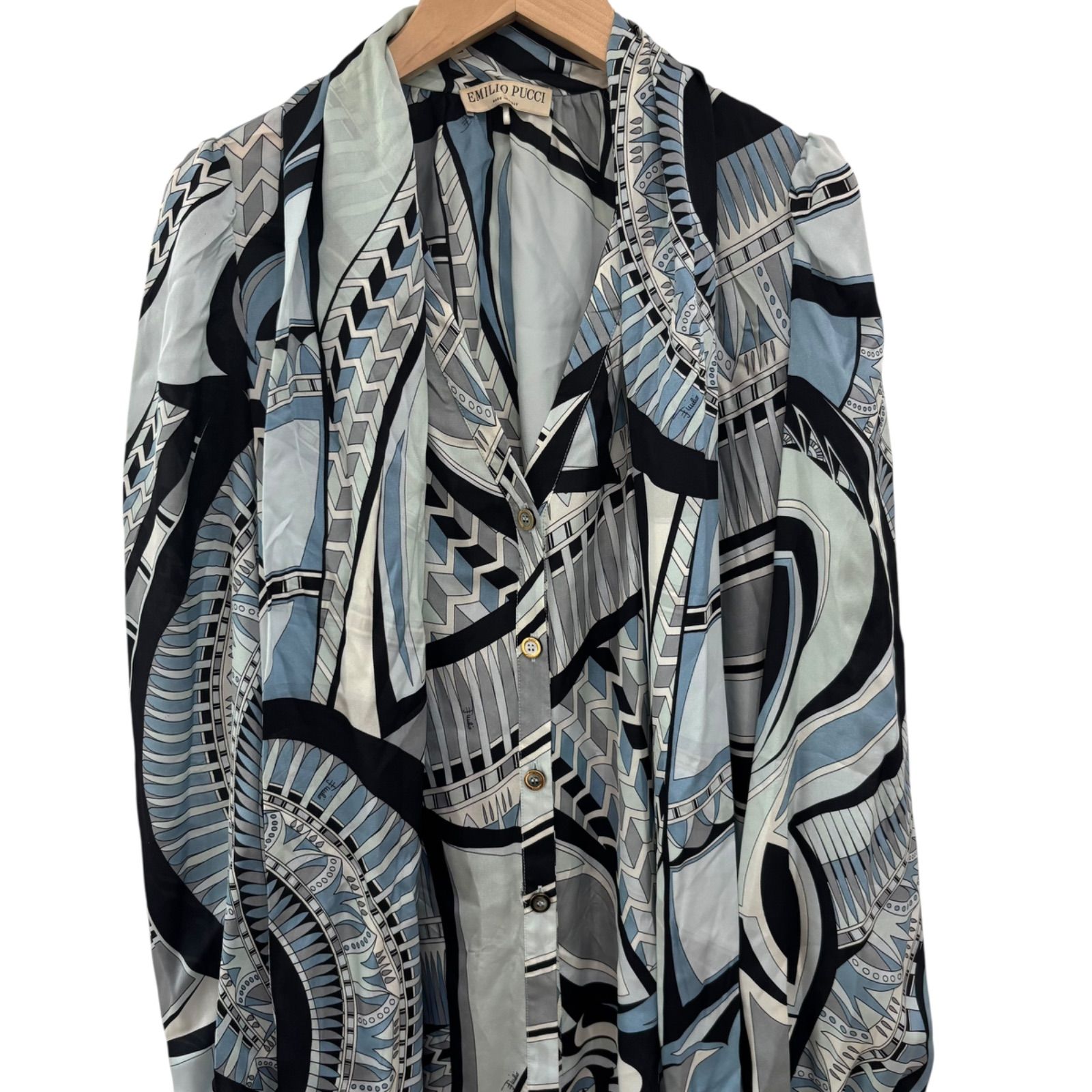 EMILIO PUCCI 長袖ブラウス 楽天市場】Emilio Pucci エミリオプッチ プリント テキスタイル