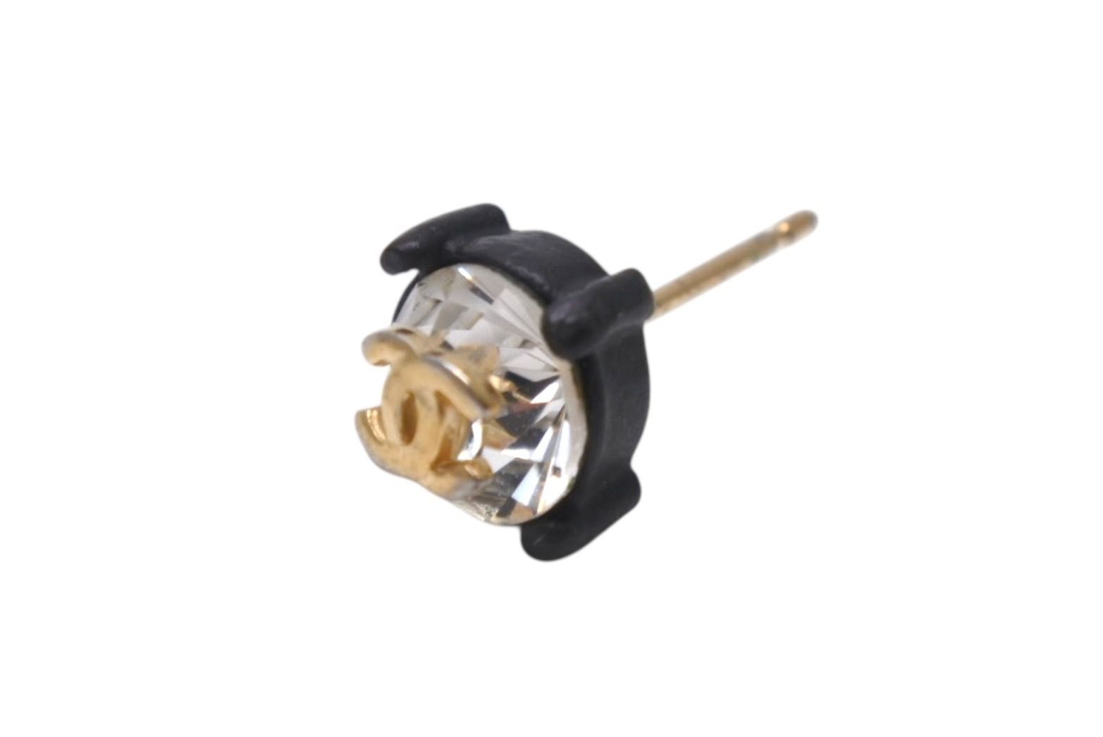 CHANEL シャネル ココマーク ピアス 重量約2.9g 02A刻印 メタル ライン  