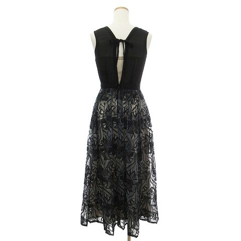 リリーブラウン Lily Brown 美品 20AW シアーレース切替ドレス