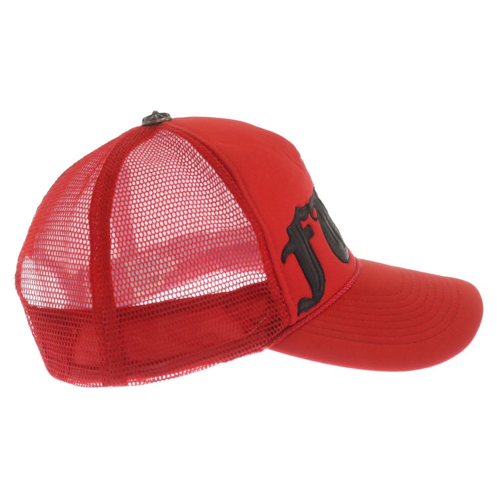 CHROME HEARTS (クロムハーツ) TRUCKER CAP レザーパッチトラッカー