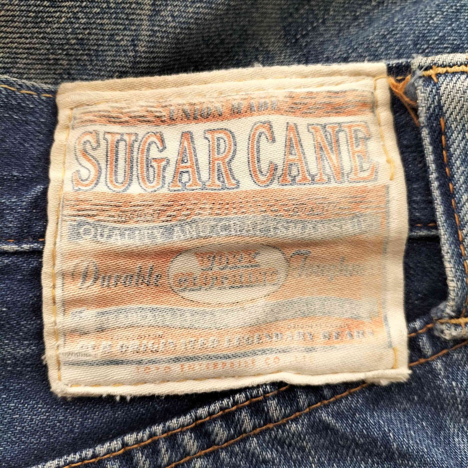 シュガーケーン SUGAR CANE 大戦 針 シンチバック 月桂樹ボタン