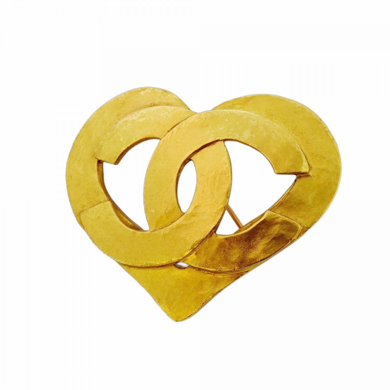 シャネル Chanel シャネル ブローチ ココマーク ハートモチーフ GPメッキ ゴールドレディース