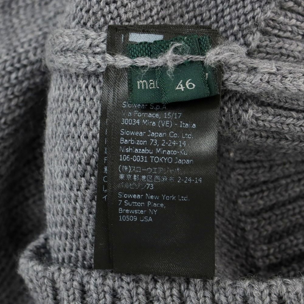 中古】ザノーネ ZANONE ミドルゲージ ウール クルーネック プル  