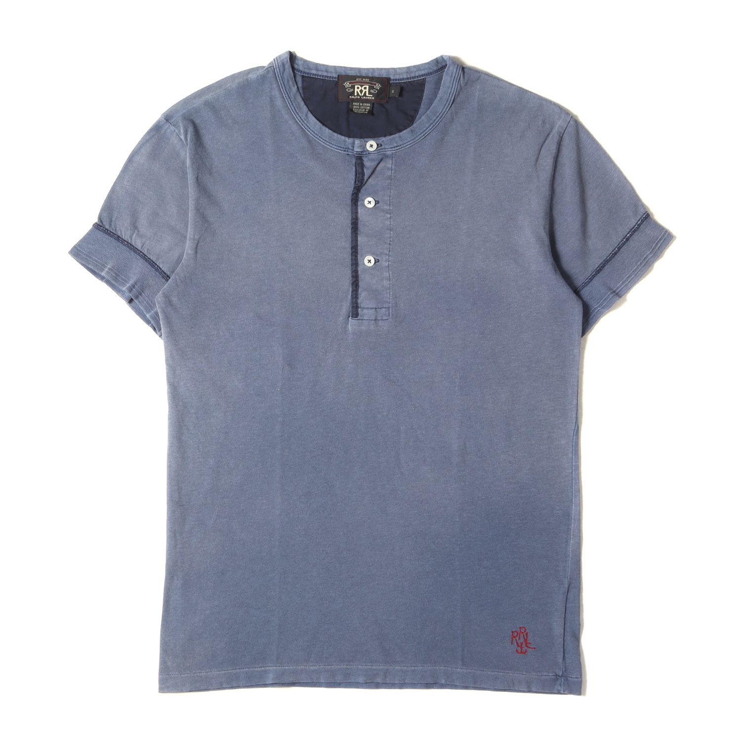 RRL ダブルアールエル Tシャツ サイズ:S ヴィンテージ加工 ヘンリー 