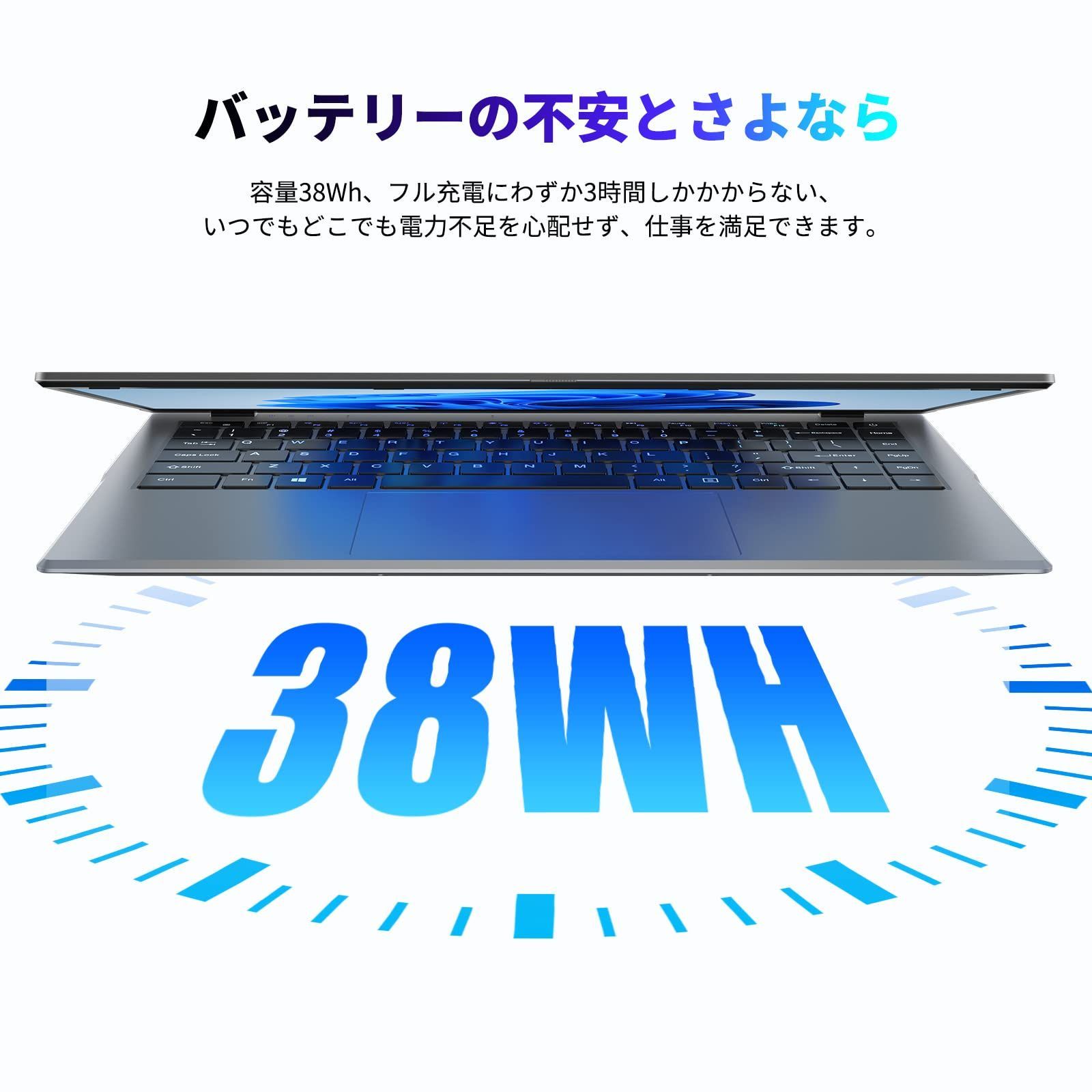 CHUWIノートパソコン薄型 GemiBook XPro 14.1インチディスプレイ 第12世代 N100ノートPC WIFI 6対応 Windows  11 Laptop 搭載 8GB RAM+256GB ROM 最大3.4 GHz + SSD拡張 - メルカリ