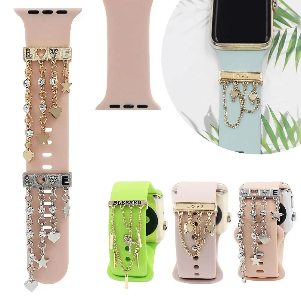 Fastest Same Day Shipping Apple Watch Apple Watch Smartwatch Accessory Band Belt Ladies Charm Fashionable Sport Band Cute Female Watch Band Band Charm Ring Accessory Rose Gold Ladies Anniversary