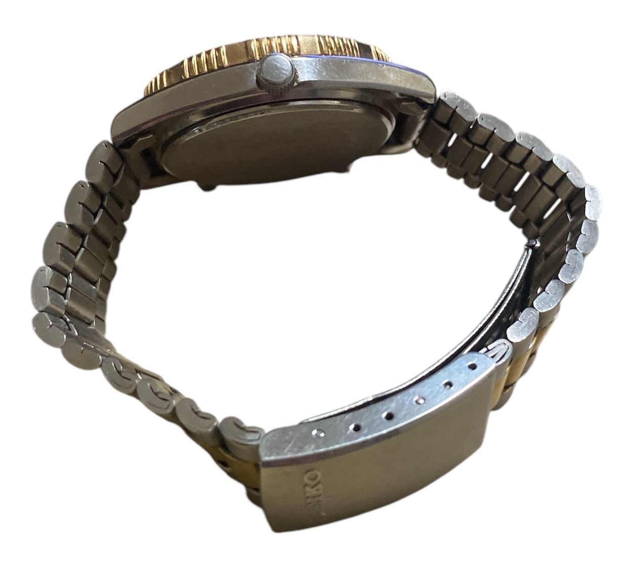 SEIKO セイコー AVENUE アベニュー 8M26-600A SS・GP アラーム クロノ 