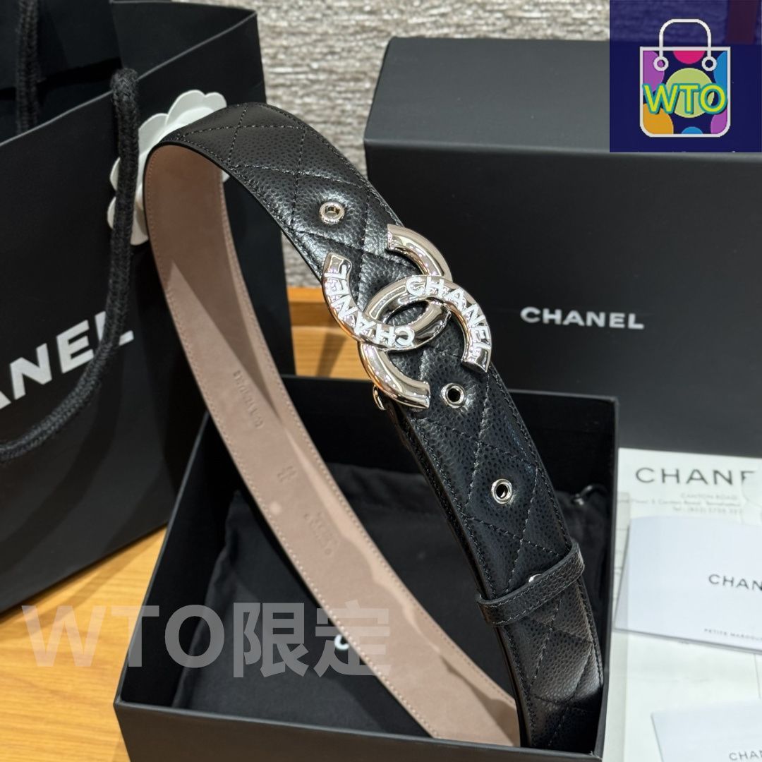 ‼️値下げ‼️シャネル ベルト❤️ CHANEL - シャネル 時計用 レザー ベルト ブラック 16mm