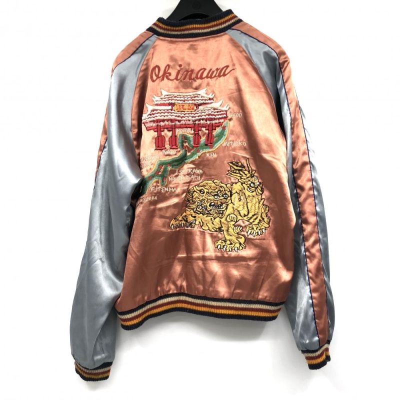 テーラー東洋 TT11381 舞妓×CHIEFリバーシブルスカジャン Mサイズ 中古】TOYO 舞妓×CHIEF リバーシブルスカジャン サイズL TT11381