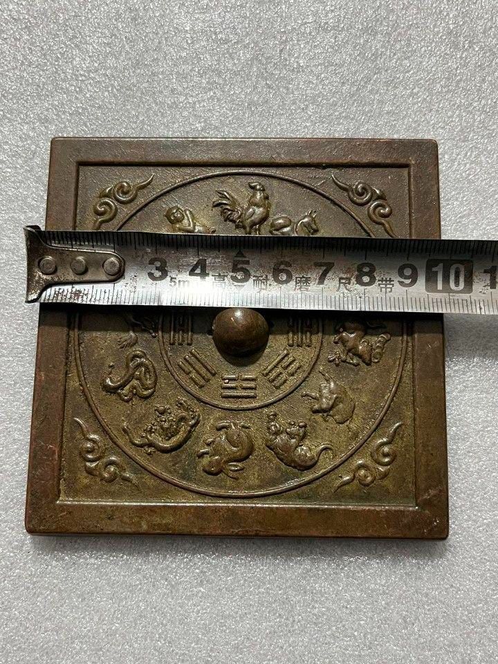 十二支銅鏡  装飾品  工芸品  美術品 置物 十二支銅鏡 装飾品 工芸品 美術品 置物 - メルカリ