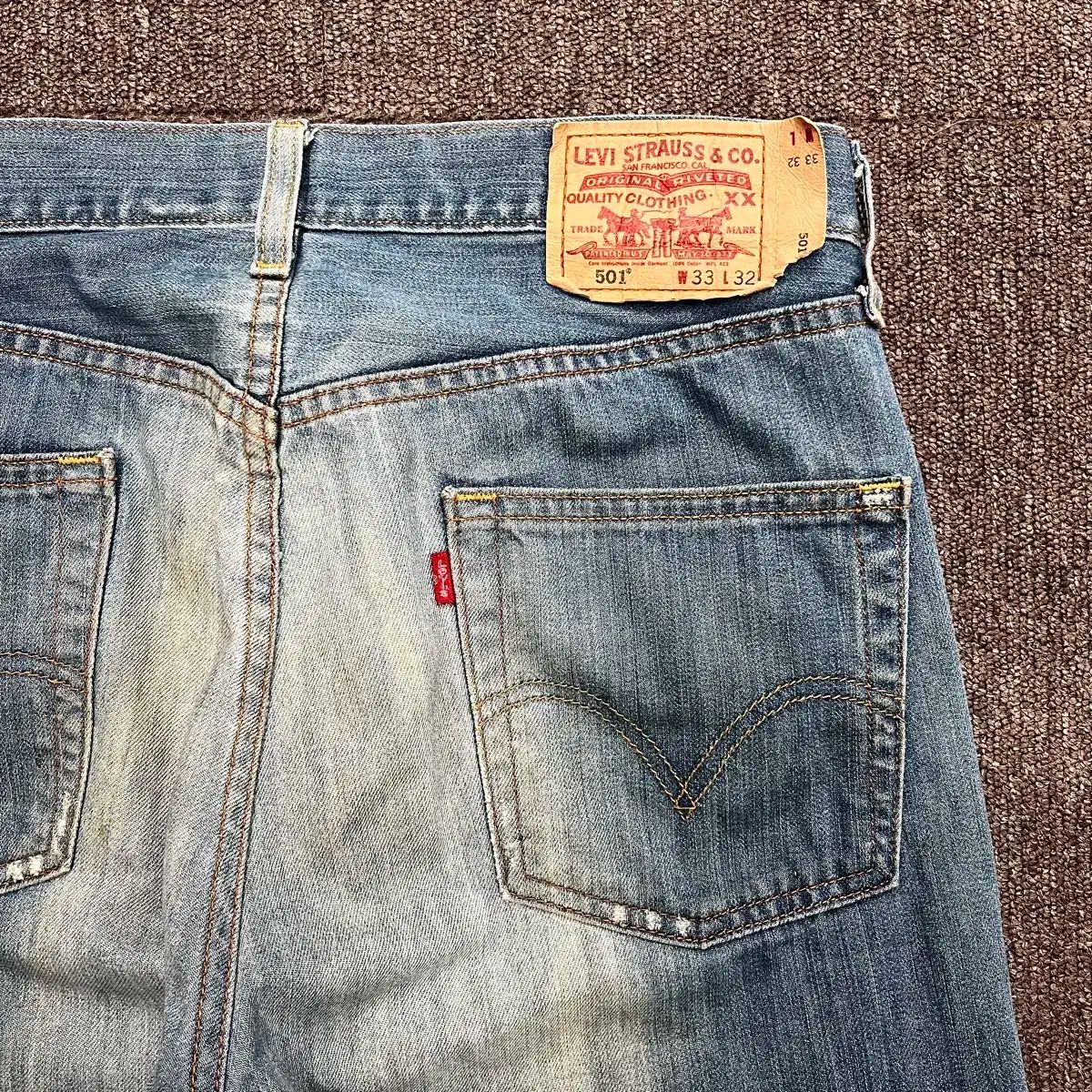 【雷市場（ポンジャン）商品韓国直送】 （ 34 ） 90s LEVI'S(リーバイス) 501 ボタンフライ ウォッシング デニム パンツ