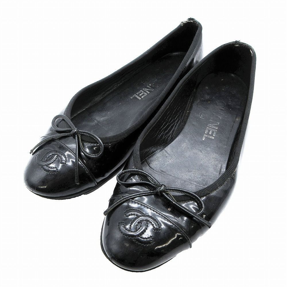 シャネル　パンプス　ココマーク　リボン　ヒールパンプス　35C 約22.5 黒 楽天市場】CHANEL シャネル ココマーク パンプス ハイヒール