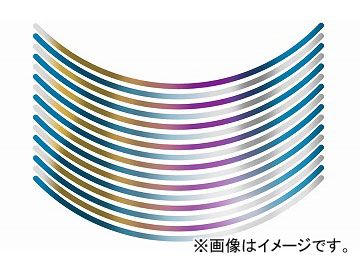 バイク 2輪 MDF 文字無 チタニウムリムストライプ 6mm 品番：P057-6834 